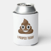 私は今日顔文字をポおもしろいープした 缶クーラー (缶裏面)