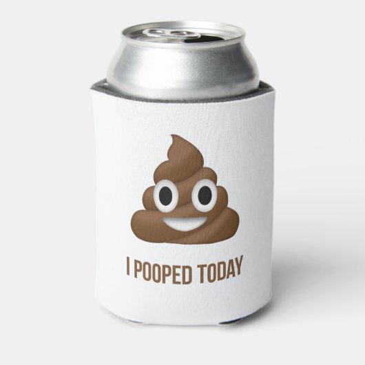 私は今日顔文字をポおもしろいープした 缶クーラー (缶裏面)