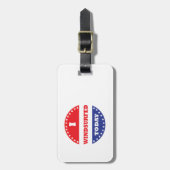 私は今日風に乗った ラゲッジタグ (正面縦)