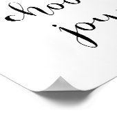 私は今日、喜びのポスターを選ぶ ポスター (角)