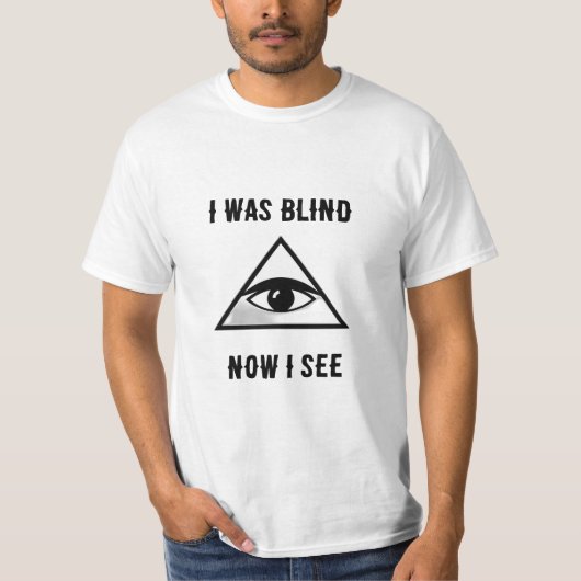 私は今見て目が見えない Tシャツ (正面)