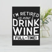 私は今退職したワインのTシャツを飲んでいる カード (スタンド正面)