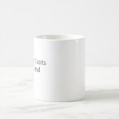 私は今週末マグに植物を植えてごめんなさい コーヒーマグカップ (中央)