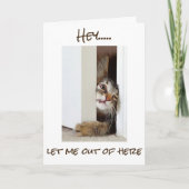 私は今、"あなた"**ハッピーバースデー**と言いたい!!!!! カード (正面)