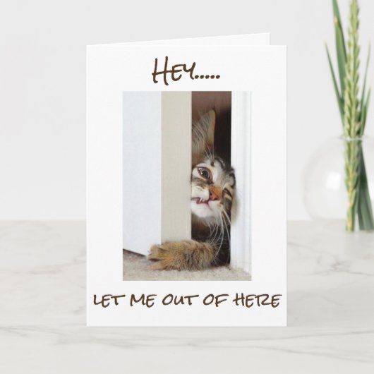 私は今、"あなた"**ハッピーバースデー**と言いたい!!!!! カード (正面)