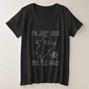 私は今、ブースのためにここにいます プラスサイズTシャツ