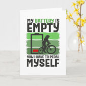 私は今、ペダルを踏まなければならない電池が空いている カード (黄色い花)