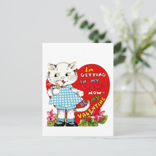 私は今、私のバレンタインになる私の舌を巻き込む！ シーズンポストカード (スタンド正面)