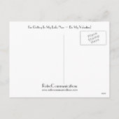 私は今、私のバレンタインになる私の舌を巻き込む! シーズンポストカード (裏面)