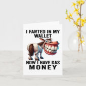 私は今、私の財布で農業をしたガスマネーおもしろいD カード (黄色い花)