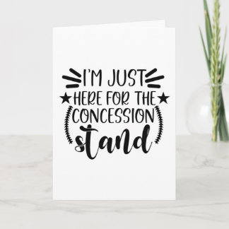 私は今、譲歩スタンドのためにここにいます カード