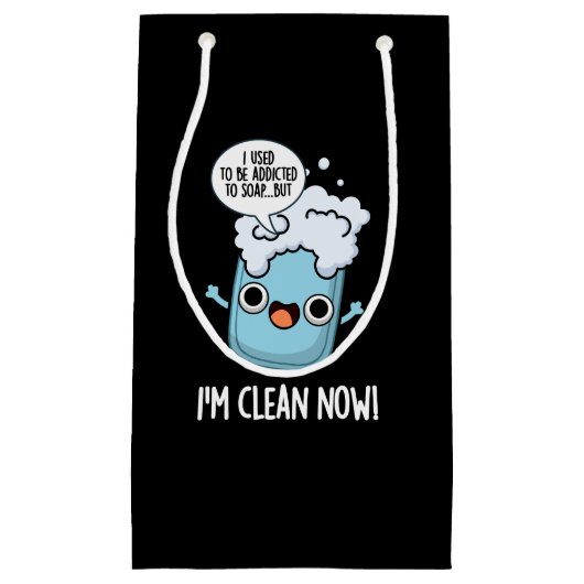 私は今Soap Pun Dark BGにおもしろい中毒しているクリーン スモールペーパーバッグ (正面)