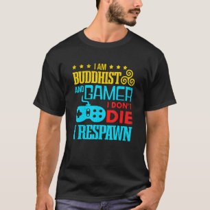 私は仏教とゲーマー私は禅Gを呼吸して死なない Tシャツ