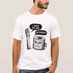 私は仕事が嫌いだ Tシャツ