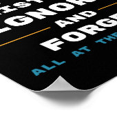 私は仕事と数々の仕事をおもしろい担当している ポスター (角)