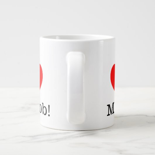 私は仕事のマグが大好き ジャンボコーヒーマグカップ (裏面)