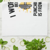 私は仕事をする キッチンタオル (折り畳み)