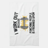 私は仕事をする キッチンタオル (縦)