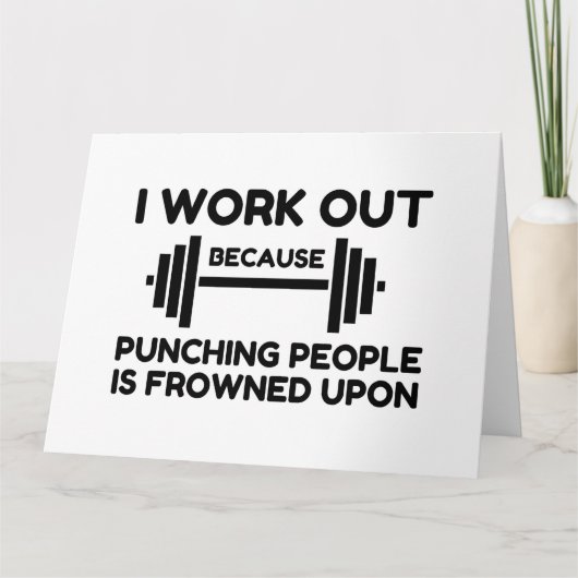 私は仕事をする サンキューカード (正面)