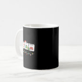 私は仕事を終えた手話のスピーチAac Chri コーヒーマグカップ (正面左)