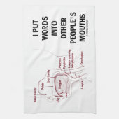 私は他の人々の口(解剖学)に入れました単語を キッチンタオル (縦)