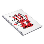 私は他の人に私を置かせないわ感動的- ノートブック (右側)