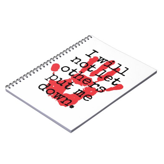 私は他の人に私を置かせないわ感動的- ノートブック (左側)