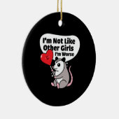 私は他の女の子のように悪い セラミックオーナメント (右)
