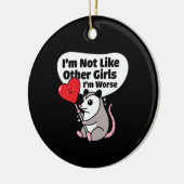 私は他の女の子のように悪い セラミックオーナメント (左)