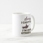 私は他の電話に出ている コーヒーマグカップ (正面右)