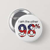 私は他の98%才です 缶バッジ (正面&裏面)