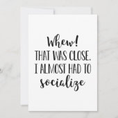 私は付き合わざるを得なかった サンキューカード (正面)