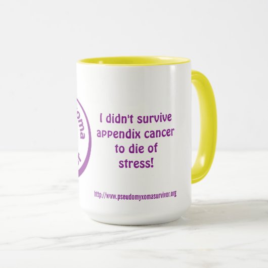 私は付録癌の…信号器のマグを生き延びませんでした マグカップ (正面右)