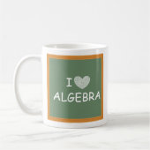 私は代数学を愛します コーヒーマグカップ (左)