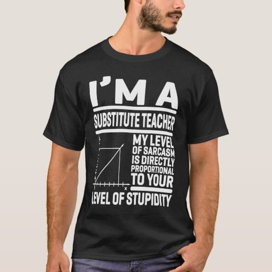 私は代替先生私の皮肉のレベルはDi Tシャツ (正面)