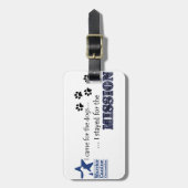 私は代表団の荷物のラベルのためにとどまりました ラゲッジタグ (正面縦)