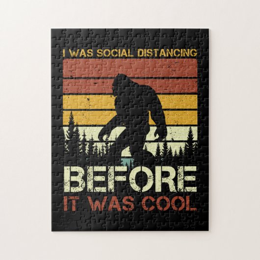 私は以前から社交的に距離を置いていカッコいいたおもしろい ジグソーパズル (縦)