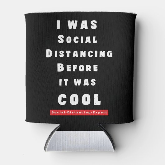 私は以前から社交的に距離を置クールいた 缶クーラー (正面)