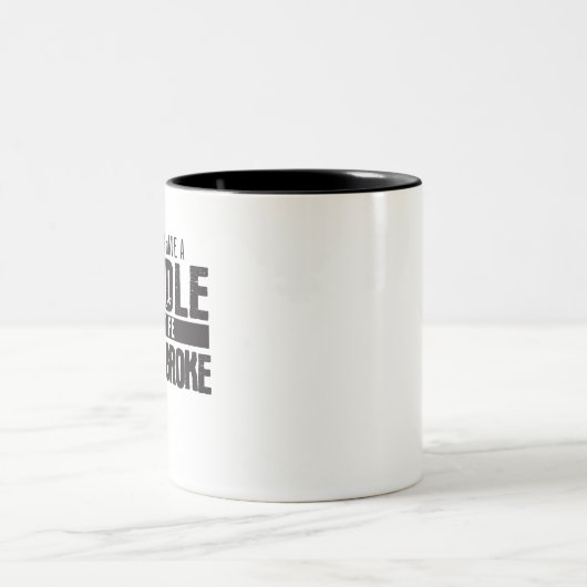 私は以前は人生に関する手段を持っていたが、壊れた ツートーンマグカップ (中央)