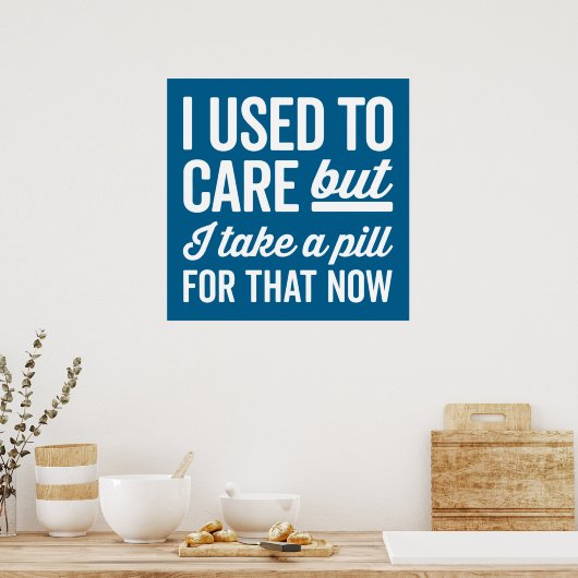 私は以前は気におもしろい引用文 ポスター (キッチン)