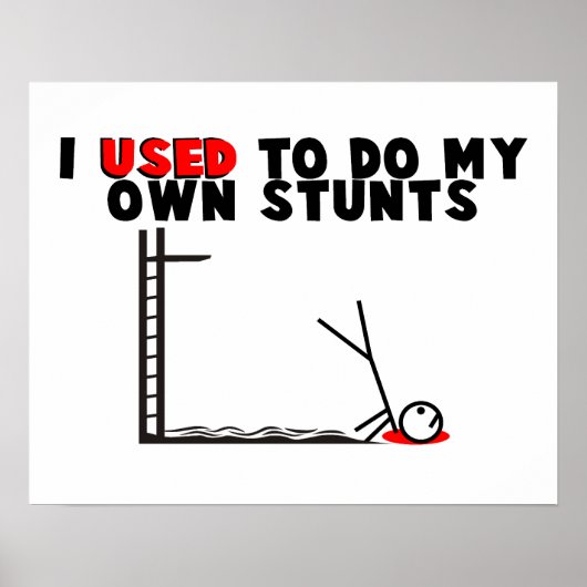 私は以前は自分のスタントをやったものだ ポスター (正面)