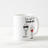 私は以前、あなたのボールの中に住んでいた、コーヒーマおもしろいグ、 コーヒーマグカップ (正面右)