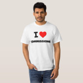 私は任務を愛します Tシャツ (正面フル)