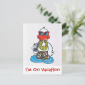 私は休み中 ポストカード (スタンド正面)