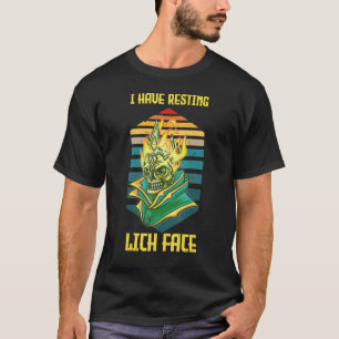 私は休息Lich顔D20 TabletopゲームRpg Nerを持っている Tシャツ