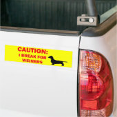 私は休憩ウィーナー バンパーステッカー (トラック上)