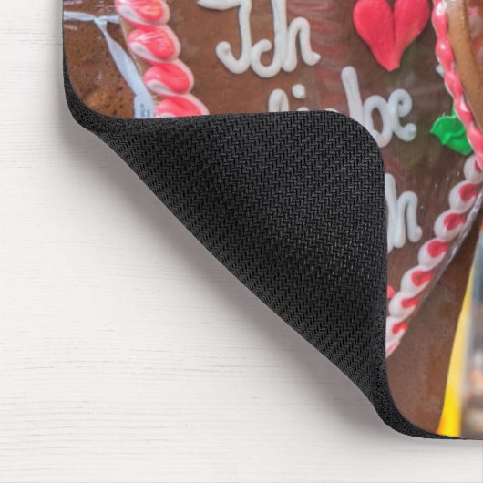 私は休日であなたのジンジャーパンハートが大好き マウスパッド (コーナー)