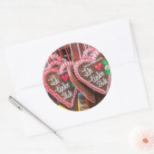 私は休日であなたのジンジャーパンハートが大好き ラウンドシール (封筒)