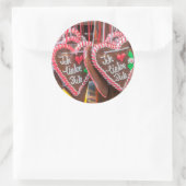 私は休日であなたのジンジャーパンハートが大好き ラウンドシール (バッグ)