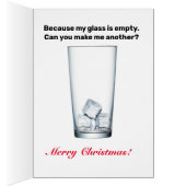 私は休日の気分でいっぱいだ。グリーティングカード (内側 (右))